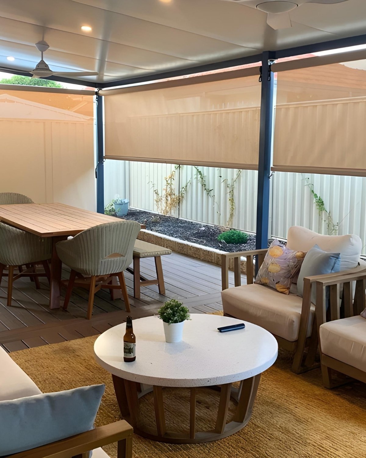 Custom outdoor blinds installed by Brisbane specialists with over 15 years of experience.