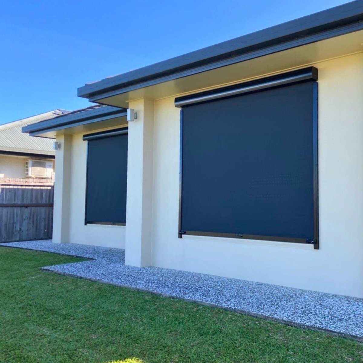 Outdoor blinds professionally installed by Horizon’s in-house Brisbane team.